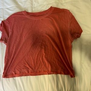 Classic-Fit Cotton-Blend T-Shirt - coral color